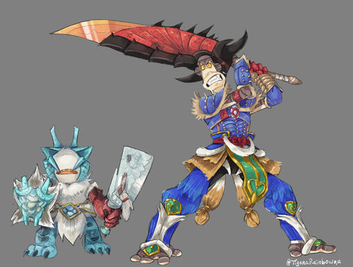 Los cazadores (31 Minutos + Monster Hunter Fan art)