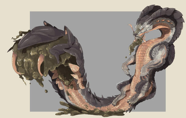 Almudron (Monster Hunter Fan art)